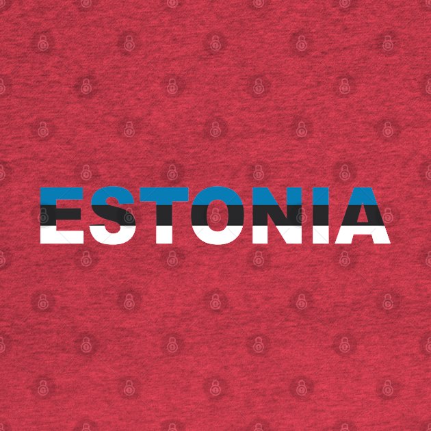 Flag Estonia Text by RubyCollection